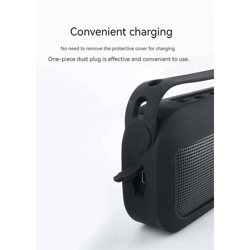 Силиконовый чехол, портативный аудио чехол с плечевым ремнем, совместимый с Bose Soundlink Flex