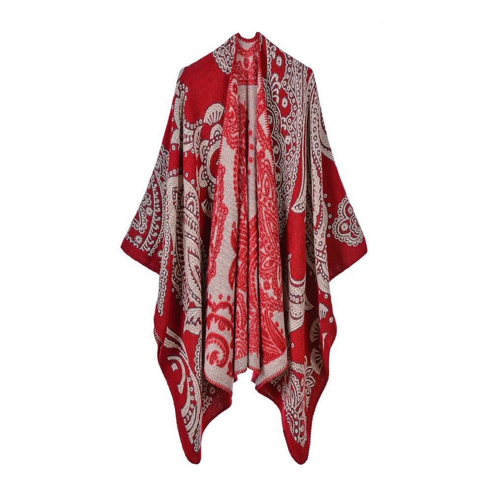 Stylish Ethnic-Style Warm Shawl: Perfect for Travel In Yunnan & Tibet, Summer Imitation Cashmere Scarf for Women