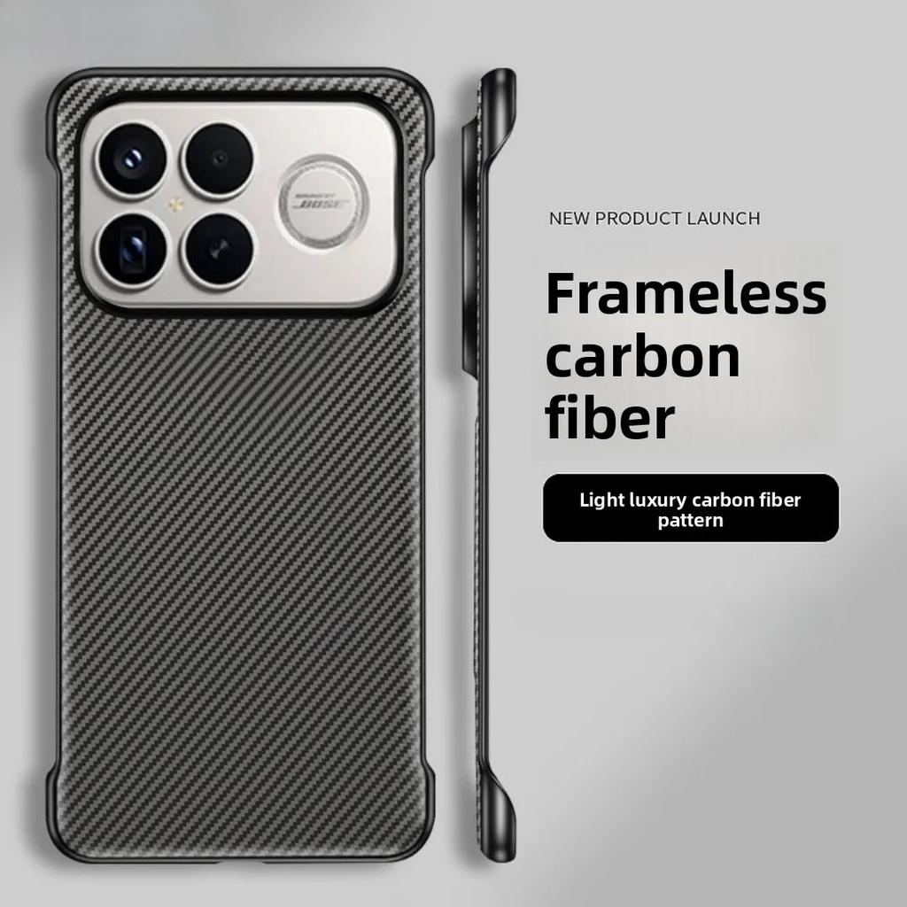 Бизнес-чехол без рамки с текстурой карбона для XiaoMi POCO F8 Ultra F8 Pro, противоударный, с магнитной зарядкой, тонкий защитный чехол