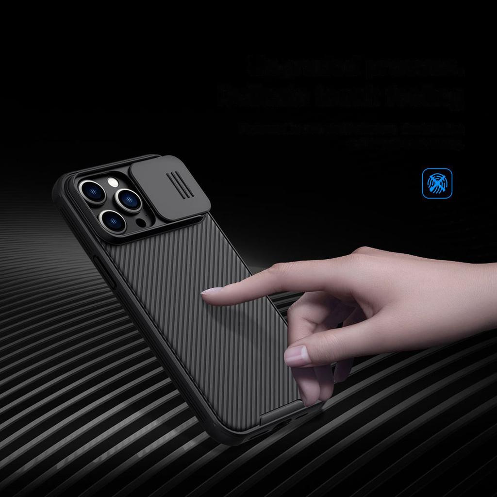 Чехол Nillkin CamShield Pro Rugged для iPhone 14 Pro Max, зеленый - защитная крышка для камеры