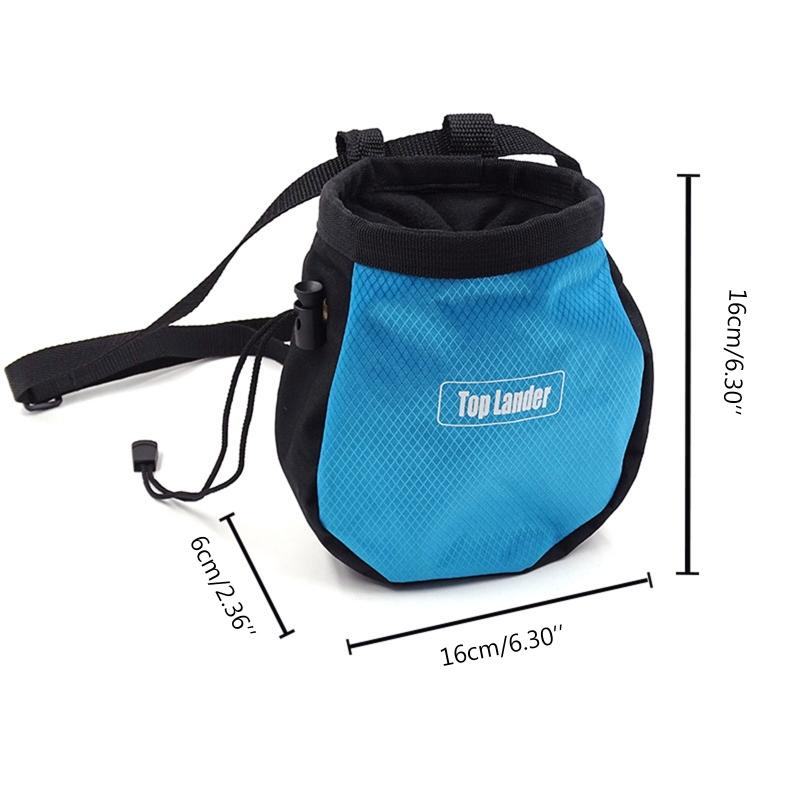 Magnesium Powder Bag Pockets Rock Climbing Chalk Bag Waterproof Dry Hand Powder Bag Portable Outdoor Hiking Nonslip