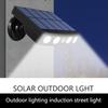 Светодиодные солнечные лампы с датчиком движения PIR, уличные настенные светильники для безопасности в саду