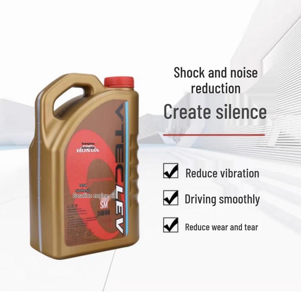 SM Fully Synthetic Engine Oil 5W-40 for Honda Accord, Fit, Crider, Civic, Odyssey, CRV, Crosstour, Vezel