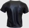 Men Genuine Lambskin Leather T-shirt Handmade Stylish Motorcycle Biker Festive Casual Wear
