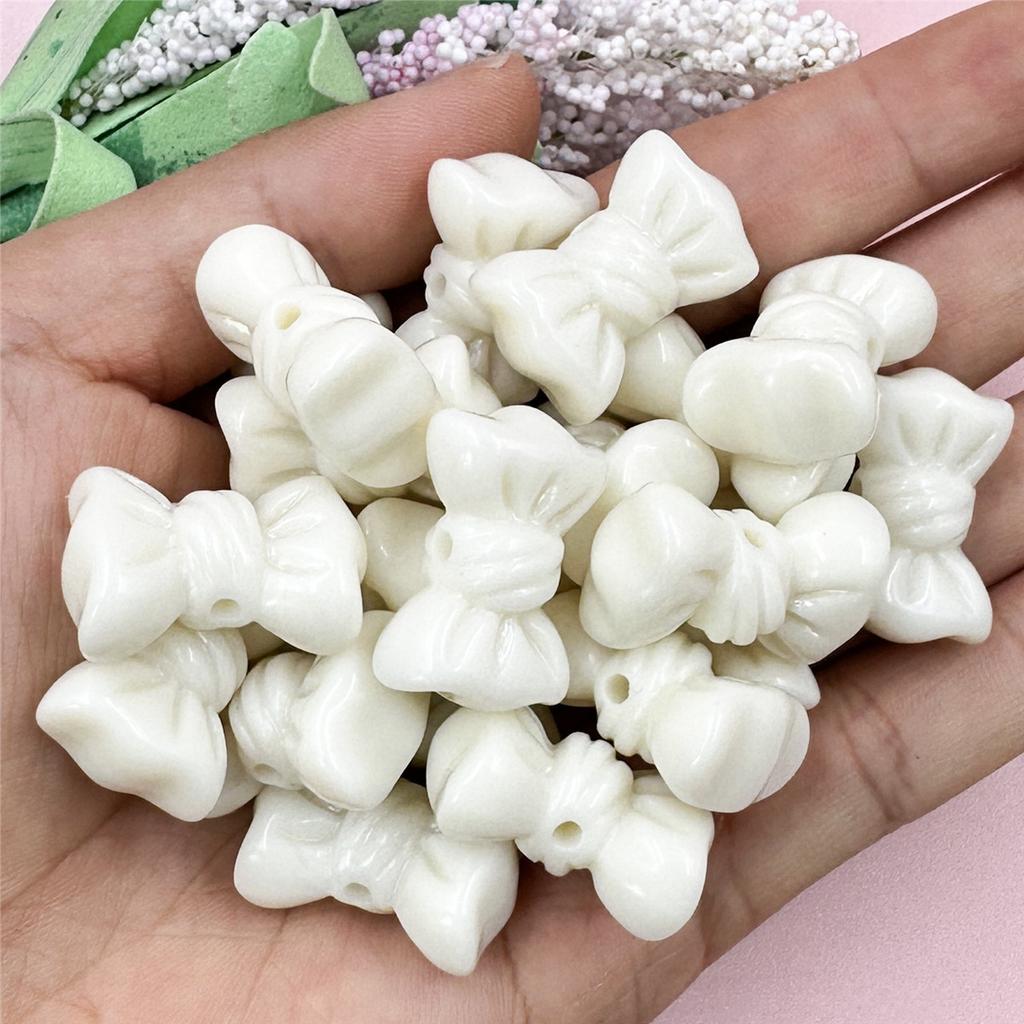 Материалы для бусин Мода 16*23мм Цепочка для мобильного телефона Изготовление браслета DIY Однотонный бантик Макарон 20шт Ювелирные аксессуары Аксессуары