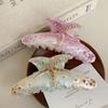 Starfish Hair Claw For Women Rhinestone Acetate Claw Clip Vacation Jewelry Hair Clip Trendy Claw Clips Hair Accessories