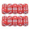 20Pcs 16mm Rounded Corner Dice 6 Sided Game Dice Set for Table Board Games Math Games Red Blue Dots