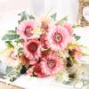 1 Bunch Artificial Daisies Sun Flower Gerbera 7 Heads Fake Chrysanthemums Fake Flowers Used for Home Wedding Party Decoration