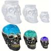 Small, medium and large 3D silicone cranial head moulds for resin, soap, clay, candle wax casting, Halloween home decoration