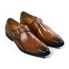 Модные Роскошные Мужские Туфли Монки из Натуральной Кожи из Воловьей Кожи, Деловые Офисные Формальные Туфли с Пряжкой, Итальянский Стиль для Свадеб