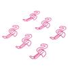 100pcs Paper Clips Prevent Slip Cute Flamingo Shaped Small Bookmark Paperclips for Paper Document Pink