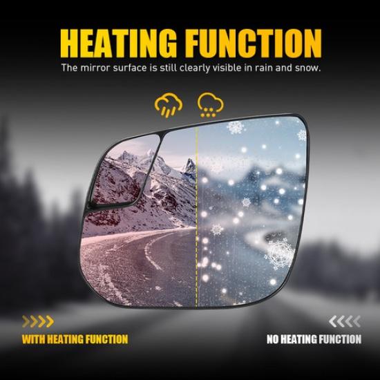 Mirror Glass For 2015- Chevrolet Colorado Base Dirver Side Heated GM1324178