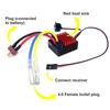 Waterproof 60A Brushed ESC For 1/10 Scale Crawlers Car With RTRs Plugs Play And LiPos Compatibility