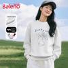 Baleno Women's Milk Silk Long-Sleeve Round Neck Sweatshirt
