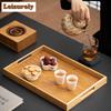 Zne Bamboo Teapot Warmer Роскошный чайник для заваривания чая с подогревателем свечей Набор Trivet Tea Veve Kettle Stand Поднос для подачи чая Аксессуары Орнамент