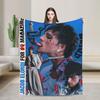 Jacob Elordi Actor Portrait Throw Blanket Warm Funny Blanket  For Home Decor Travel Flannel Bedspread Bed Cover