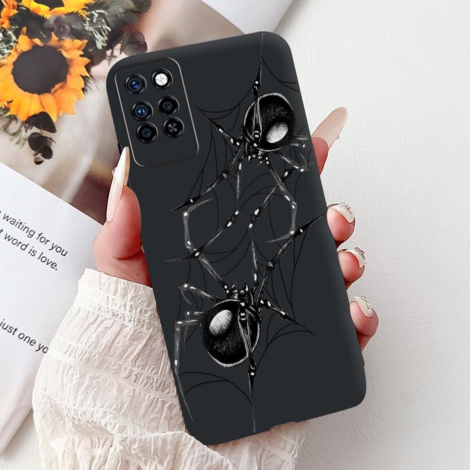 For Infinix Note 10 Pro Note10 Elegant Butterfly Cat Printed Phone Case For Infinix Note 10 10Pro NFC Black Silicone Soft Cases