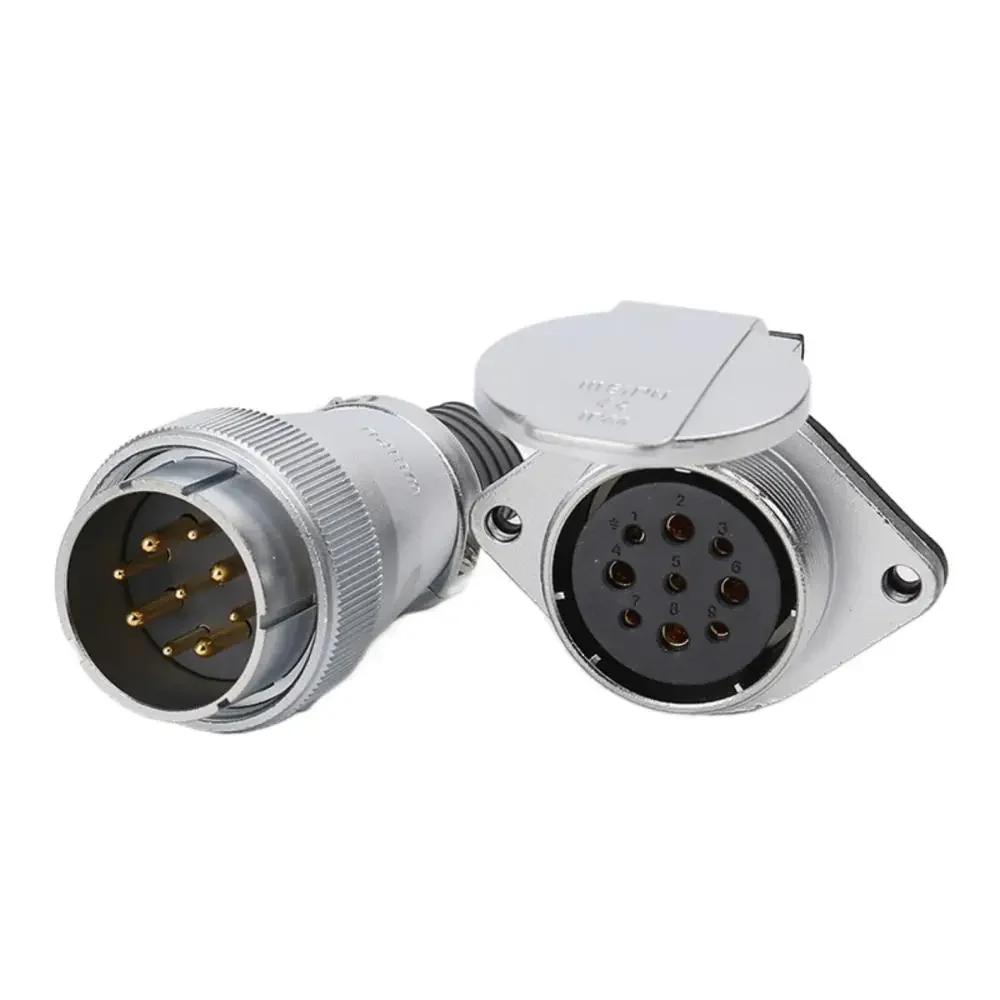 WEIPU WS40 TQ/ZG Metal Industrial M40 Power Electric Connector Signal Adapter 5pin 9pin 15pin 26pin 31Pin 52Pin High Voltage