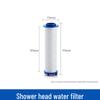 Shower Nozzle Replacement Filter Element with High Compression Cotton Core for Water Purification.