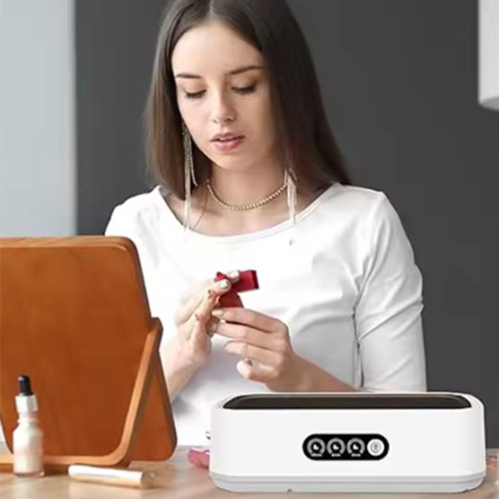 High Frequency Vibration Ultrasonic Jewelry Cleaner 650ML Braces Cleaner Dentures
