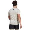 adidas Футболка с коротким рукавом и круглым вырезом с логотипом, мужские топы, белые HD6403