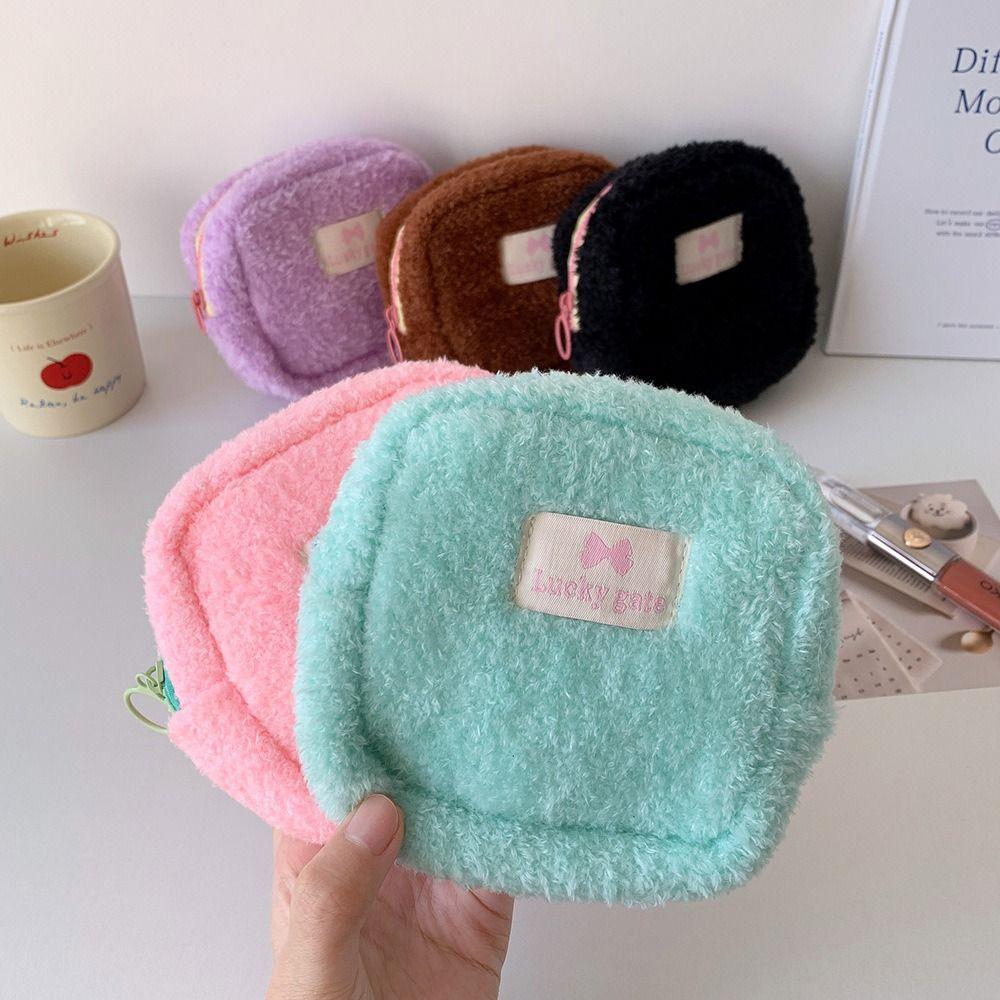 INS Trendy Cosmetic Bag Креативная мини-сумка для макияжа для девочек Мягкий кошелек для монет Дорожное хранение косметики