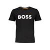 Short Sleeve T-shirt Round Neck Large Logo THINKING Black
