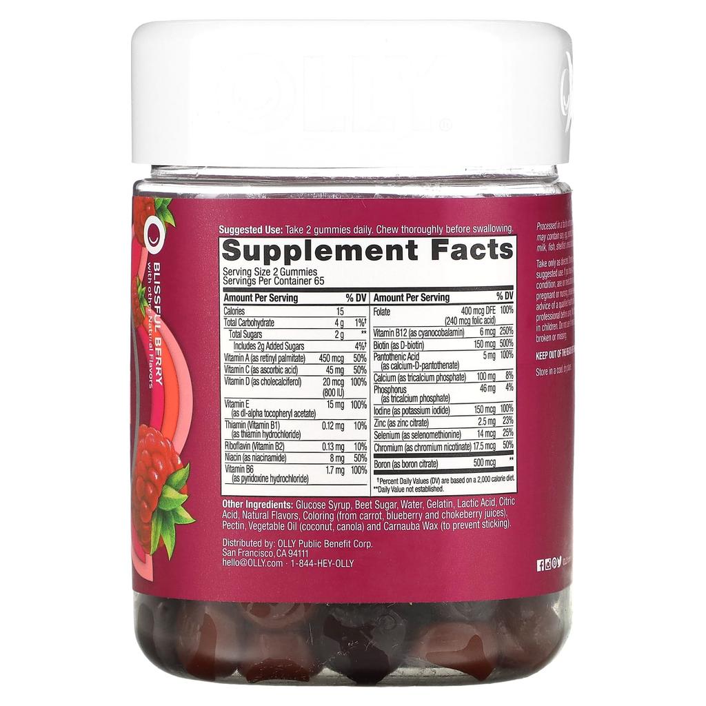 Women's Multi, Blissful Berry, Gummy Jelly 130 pieces