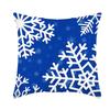 Ice and Snow Series Christmas Pillowcase, Blue Ice and Snow Ins Windblown Hair Pillowcase, American Cushion