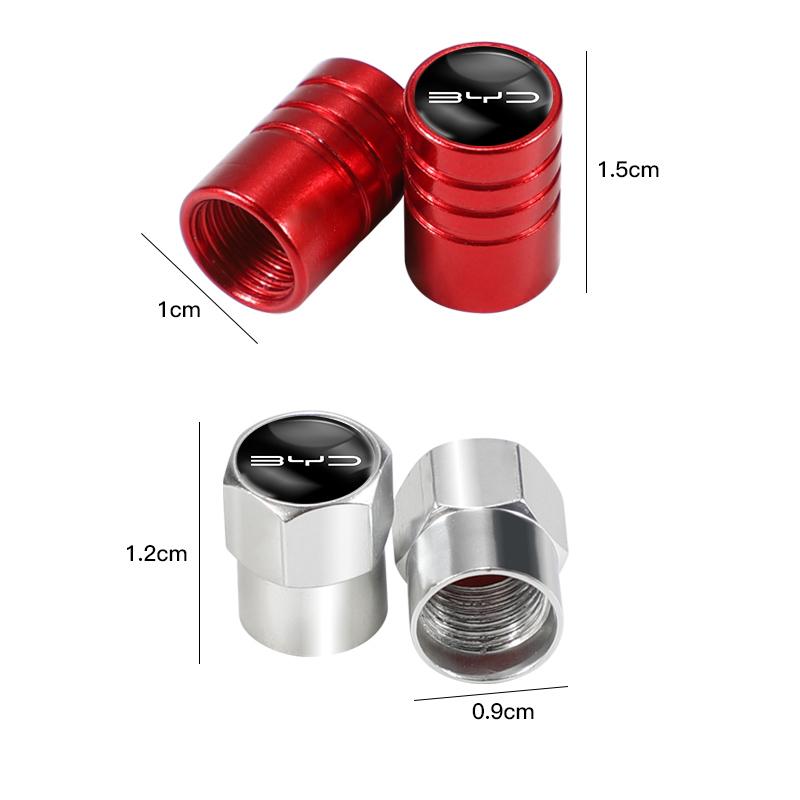4 шт. Для BYD Atto 3 Yuan Plus Han Tang EV F3 E6 Dmi Song F0 Qin Pro G3 I3 Автомобильные Клапаны Колес Шины Колпачки Водонепроницаемые Пылезащитные Чехлы