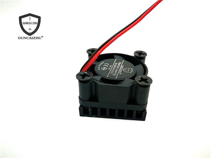 Silent 2510 Micro Cooling Fan with Heatsink, 2.5CM Fluid Bearing, 12V/5V/24V, 26*17MM