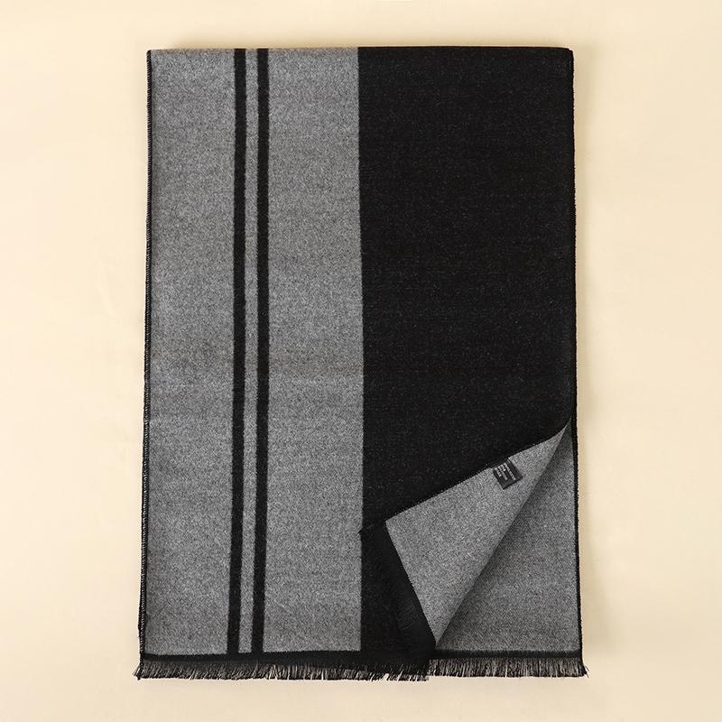 НОВЫЙ Модный Зимний Мужской Хлопковый Шарф Теплый Шейный Платок Пэчворк Полосатые Шарфы Мягкий Длинный Повседневный Мужской Буфанда Пашмина Шаль