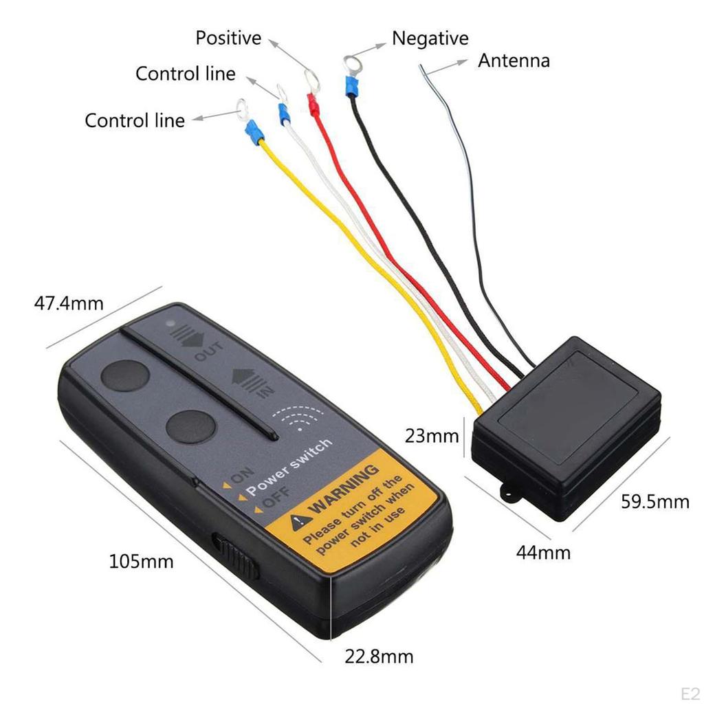 24V 12V Electric Digital Winch Remote Control Switch Set Contactor Universal for ATV SUV Truck