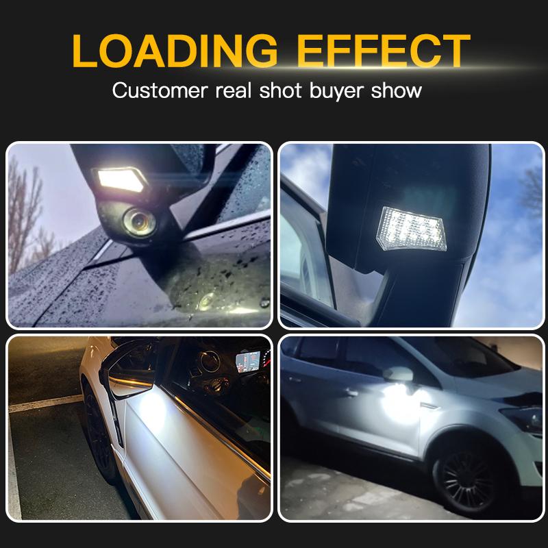 2 шт. Светодиодная подсветка лужи под боковым зеркалом для Jaguar XJ XF XK/XKR XE для Volvo V40 V50 C30 C70 S40 S60 S80 V50 V70 XC70 XC90