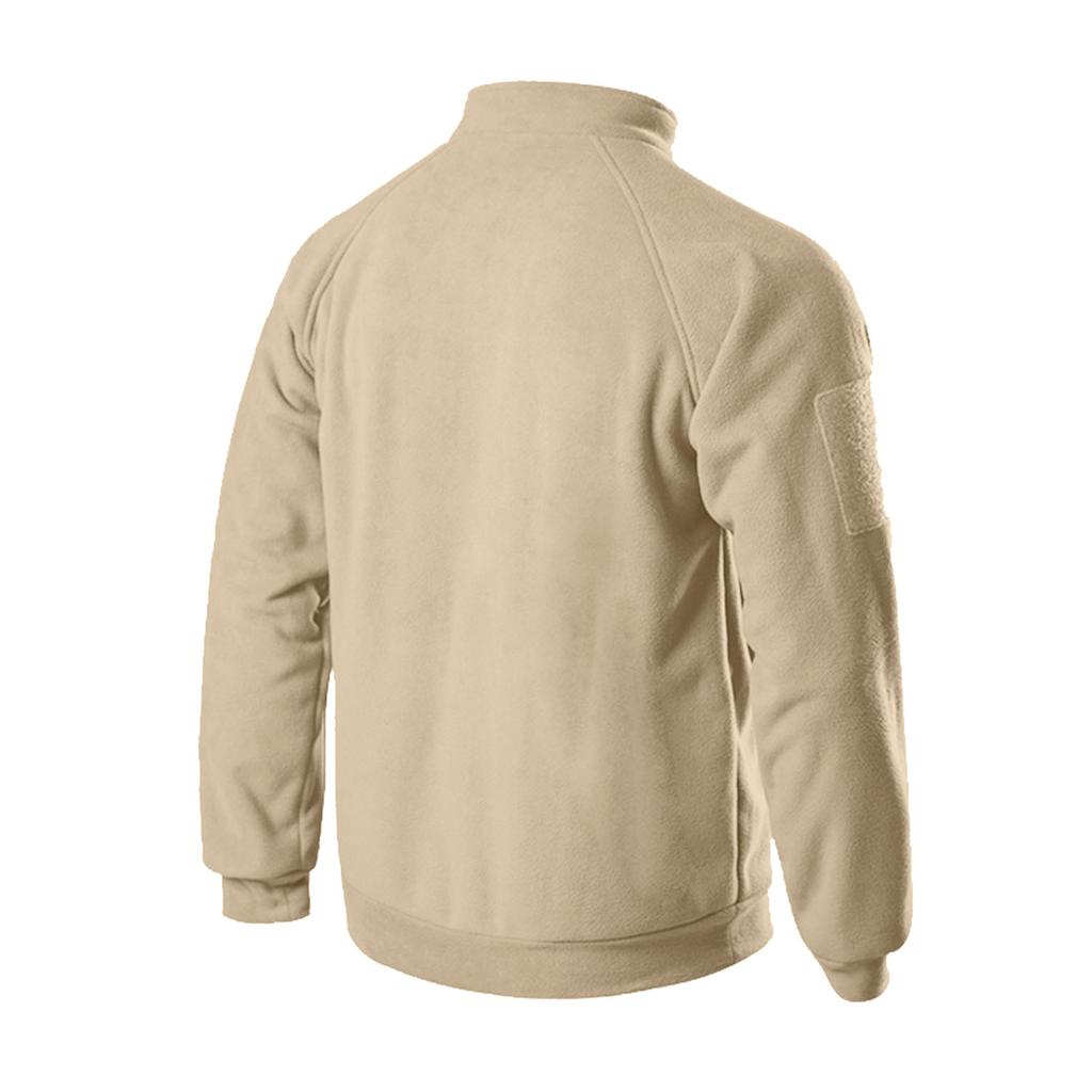 Мужская уличная куртка, одежда для охоты, теплый флисовый пуловер на молнии, мужское ветрозащитное пальто на весну и зиму, термобелье