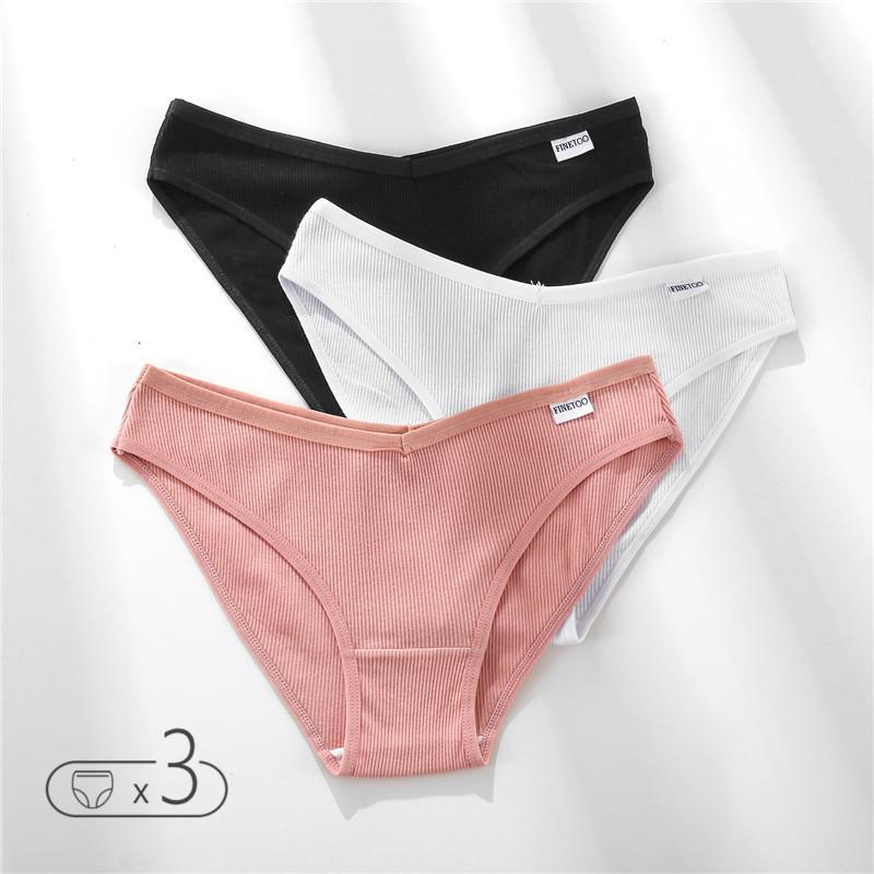 FINETOO M-4XL хлопковые трусики, женское нижнее белье с V-образной талией, трусы больших размеров, женские трусы с низкой посадкой, удобные трусики, нижнее белье