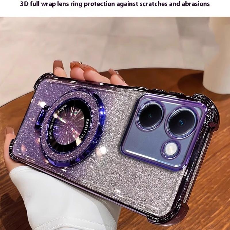 Роскошный чехол-подставка с блестками для Realme 14ProPlus 14Pro 13Pro 11 12 C30 C30S C31 C33 C35 C55 C61 C63 C53 Чехол для 13ProPlus Крышка