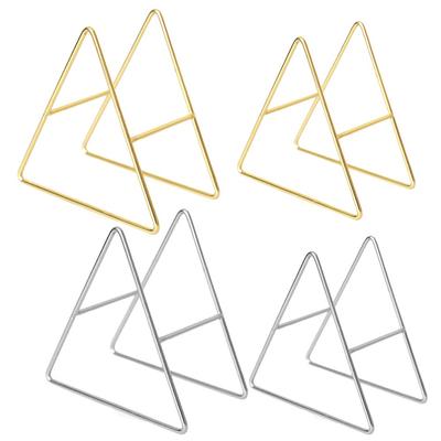 Серебряный держатель для подстаканников Компактная стойка-подставка Треугольные подставки под посуду
