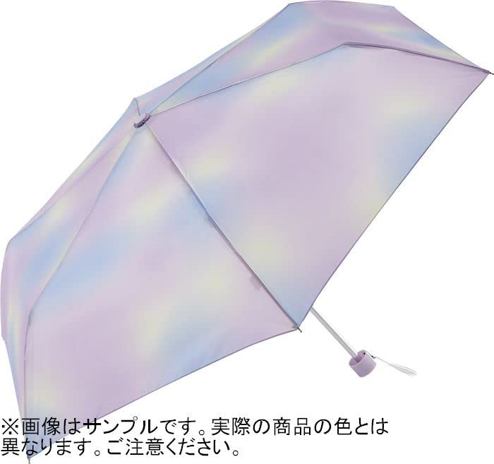 Складной зонт Miyajima 55 см, ветрозащитный, костяной, смешанный градиент, розовый и фиолетовый