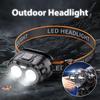 USB Rechargeable Sensor Headlight Outdoor Waterproof Headlamp LED Head Light Torch for Hiking Camping Fishing