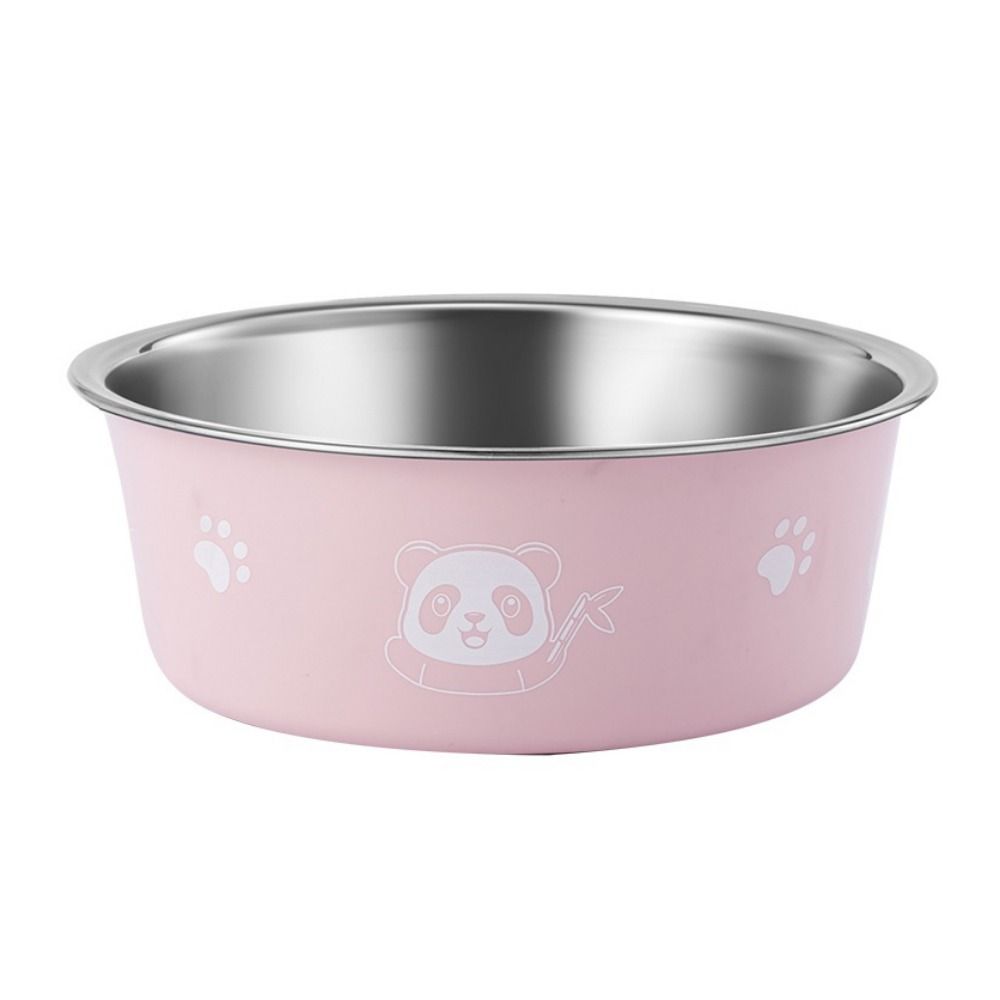 Нескользящая миска для кормления кошек с рисунком панды, поднос для питья и еды для щенков и котят