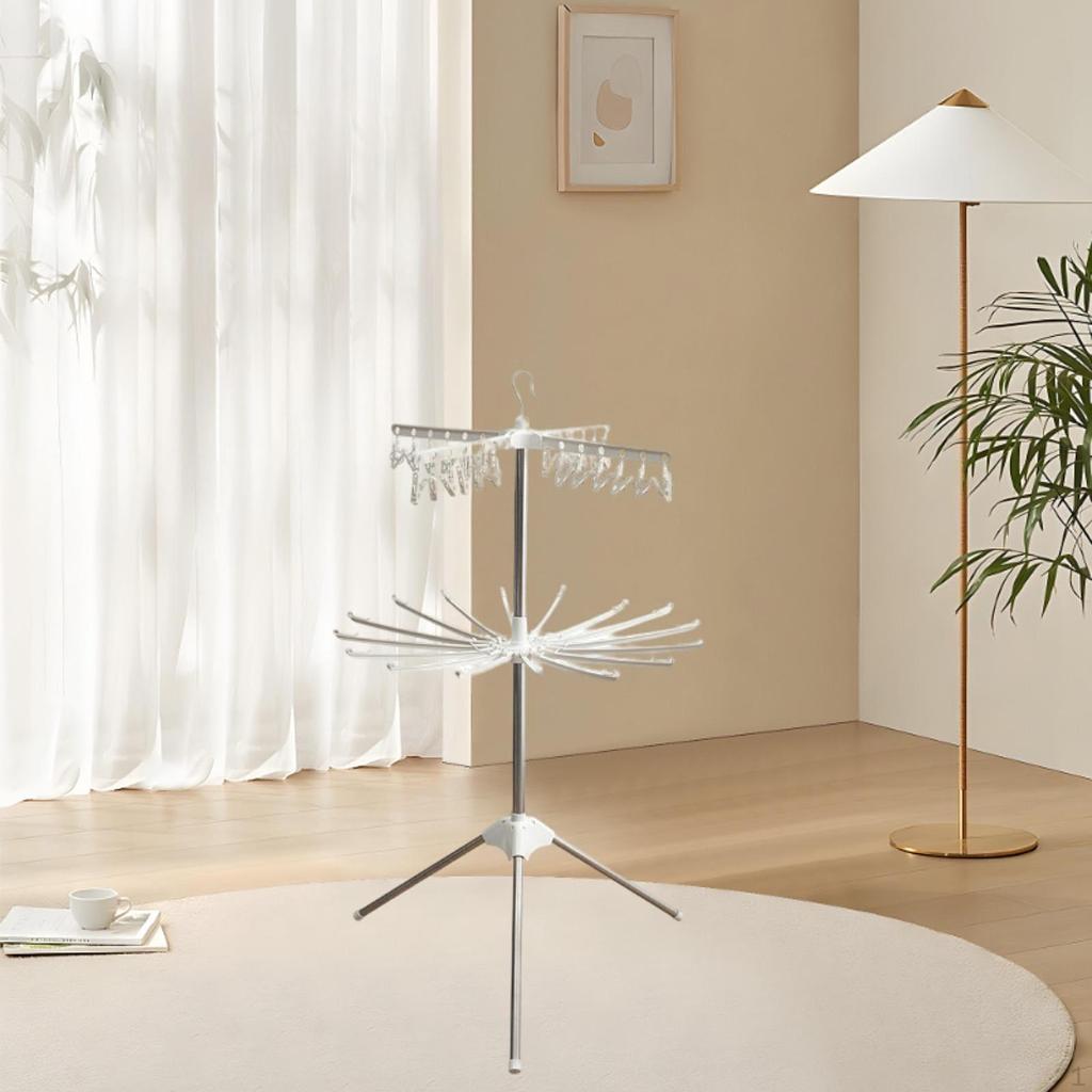 Clothes Drying Rack Two Layer Diaper for Indoor Garden