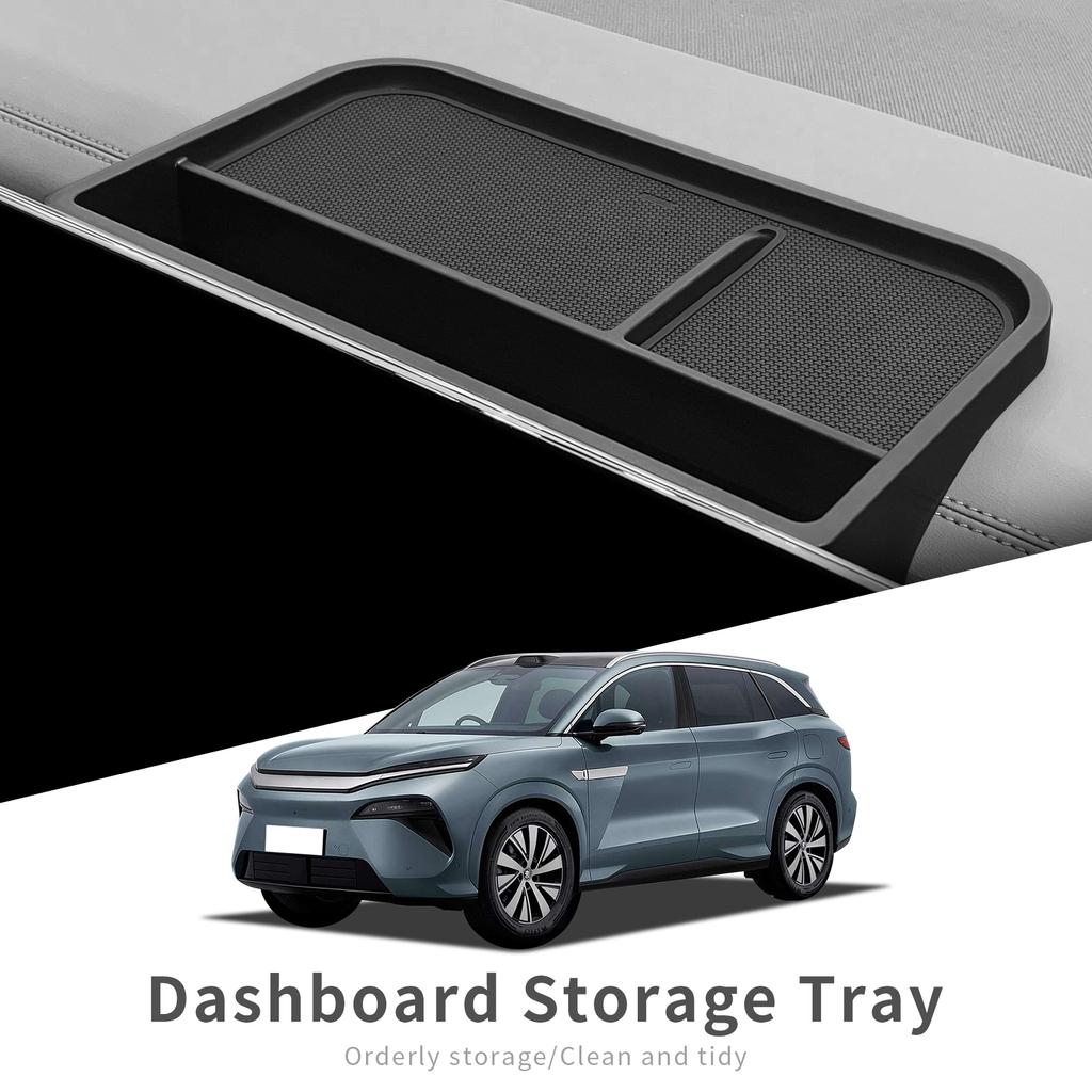 Для BYD Tang L 2026 Экран Задняя Панель Приборов Хранение Центральная Консоль ABS Лоток-Органайзер Аксессуары для Интерьера Автомобиля
