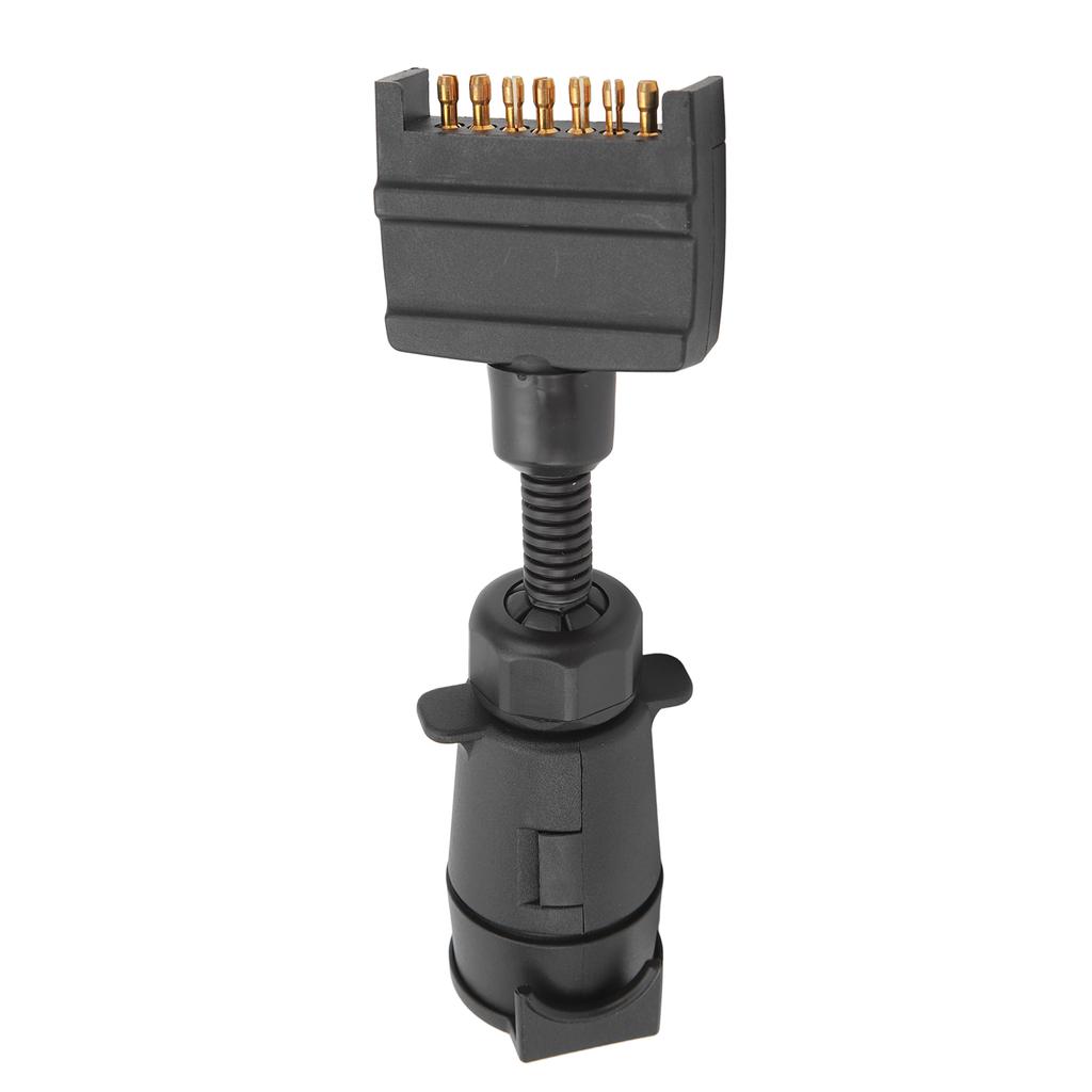 Trailer Adapter Plug 7 PIN Round Female to Flat Male Simple to Operate Wiring Connector for Caravan Boat