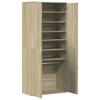 Shoe Cabinet Sonoma Oak 80 x 39 x 178 cm Particleboard