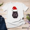 Hippo Christmas Santa Hat Xmas Gifts Kids Boys Girls Unisex T-shirt