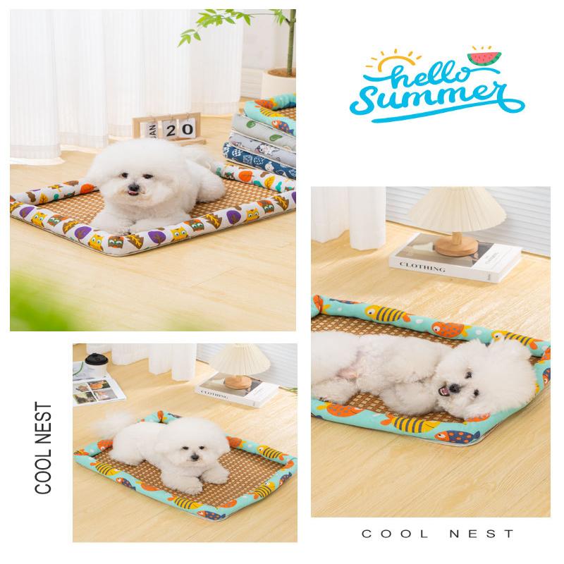 Free Pillow Pet Bed Cat Cool Summer Bed Waterproof Dog Sleeping Bed Ice Pet Mat Washable Bed For Dog