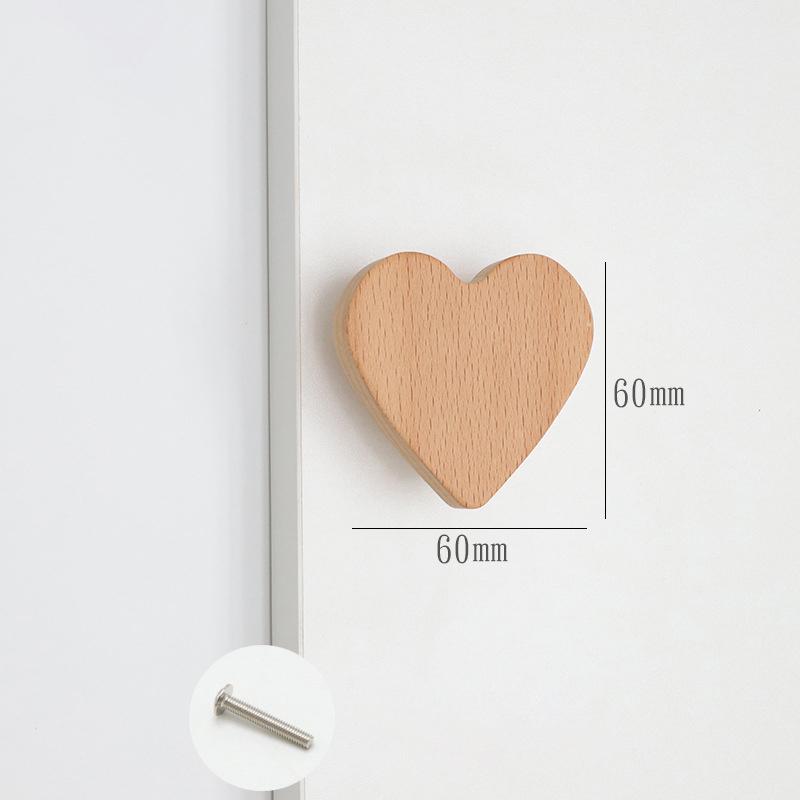 Милые облака, звезды, деревянные ручки для мебели, для шкафов и ящиков, дверные ручки, ручки для кухонных шкафов, деревянные дверные ручки