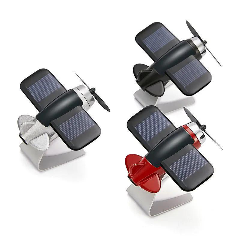 WTEMPO Солнечный ароматический диффузор, модель самолета, украшение автомобиля, вращающийся самолет из алюминиевого сплава, автомобильные аксессуары