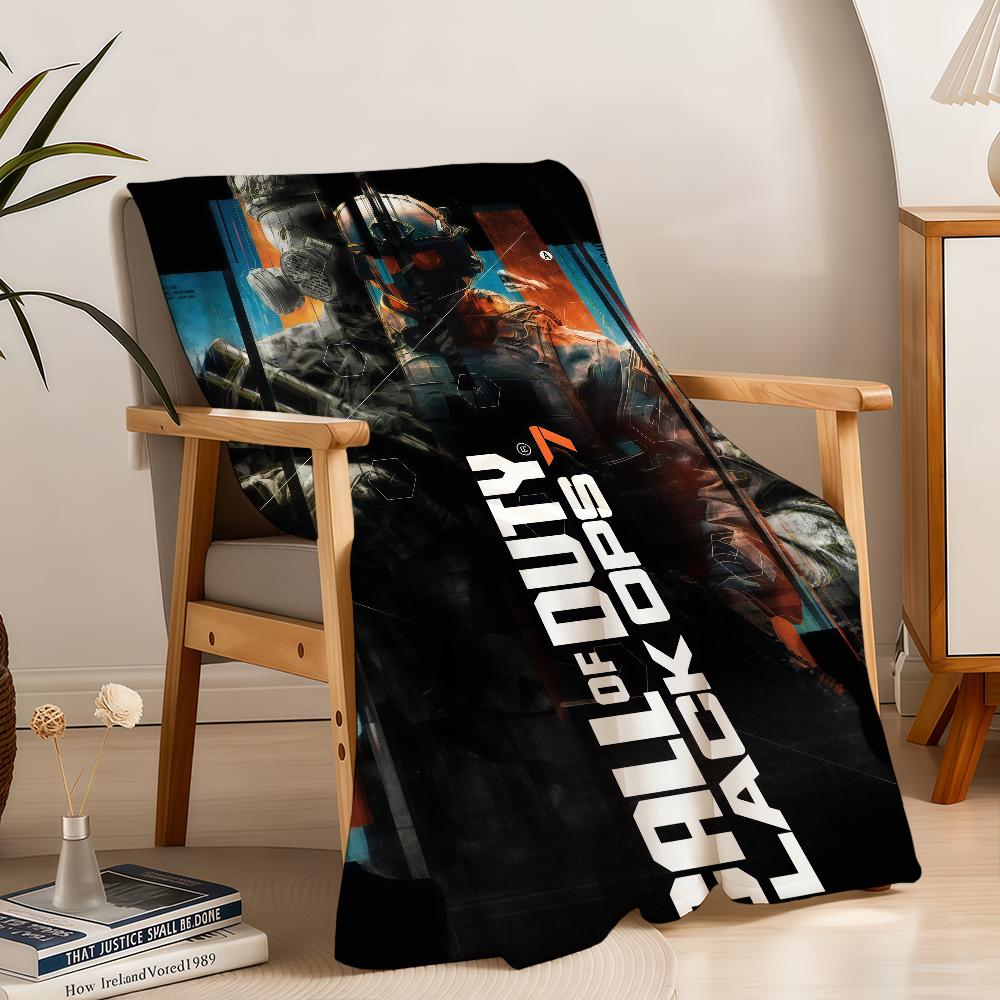D-DutyS Ops Blanket Throw C-Call Super Cosy Plush Black 7 Living Room Sofa Of Couch Childish Birthday Gifts